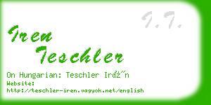 iren teschler business card